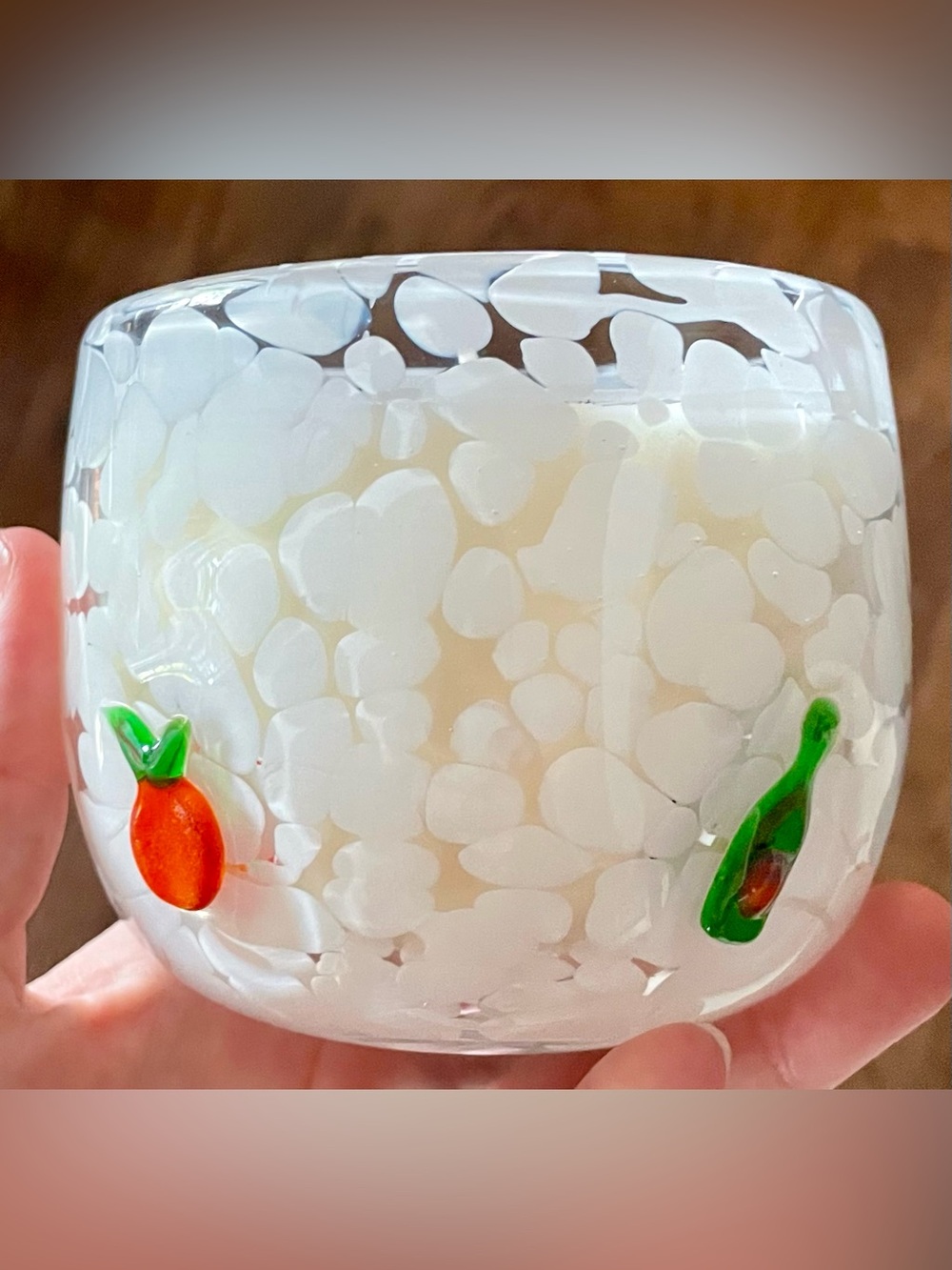 NEW Anthropologie Icon Pink Grapefruit Spritz Glass Confetti Candle aperol